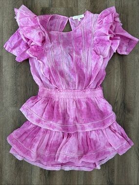 LoveShackFancy Natasha Heritage Mini Ruffle Dress